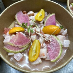 ceviche espadon agrumes